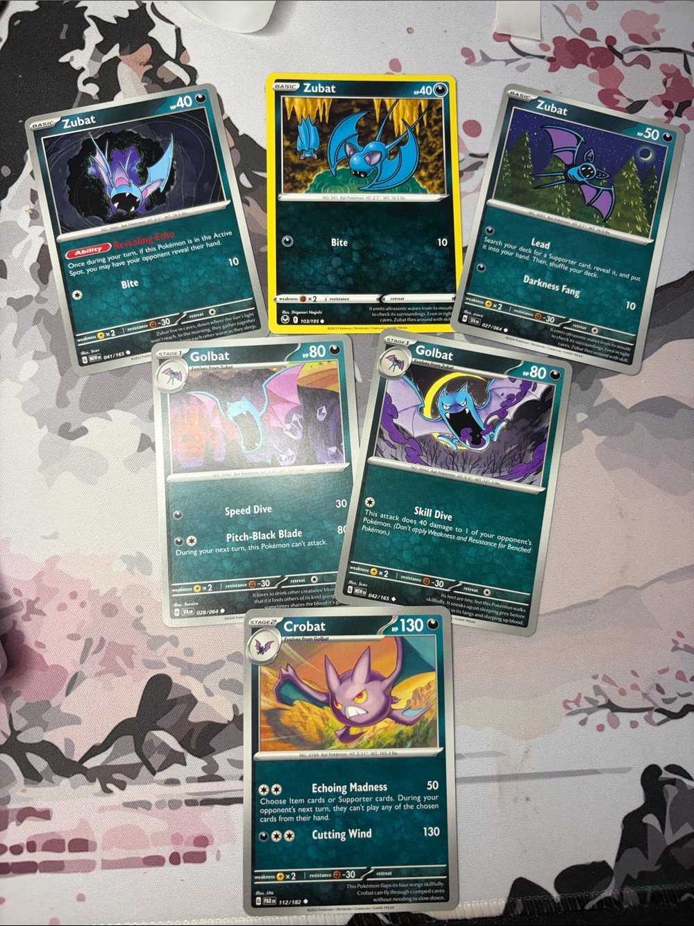 Zubat Evolution Line Lot | Paldean Fates + Pokémon 151 + Stellar Crown | ✨5/$25✨